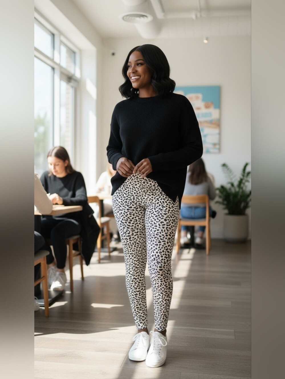 One Step Ahead 🐆🐆 Animal Print Leggings 2X